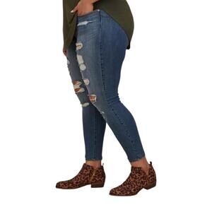 Torrid V-Cut Ankle Bootie leopard print